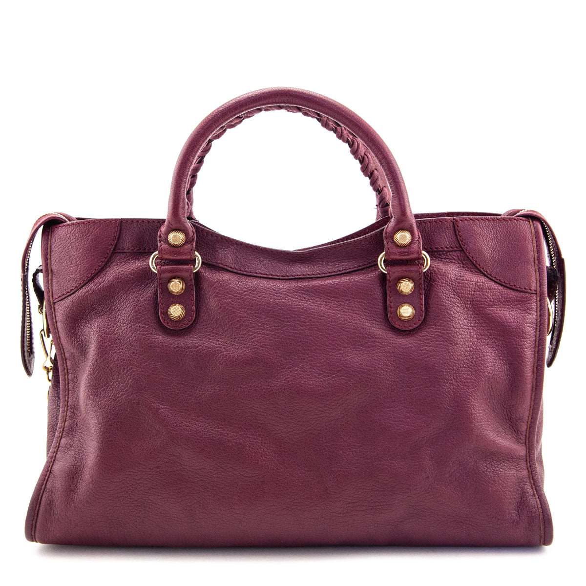 Balenciaga Cassis Chevre Classic Hardware City Bag - Love that Bag etc - Preowned Authentic Designer Handbags & Preloved Fashions