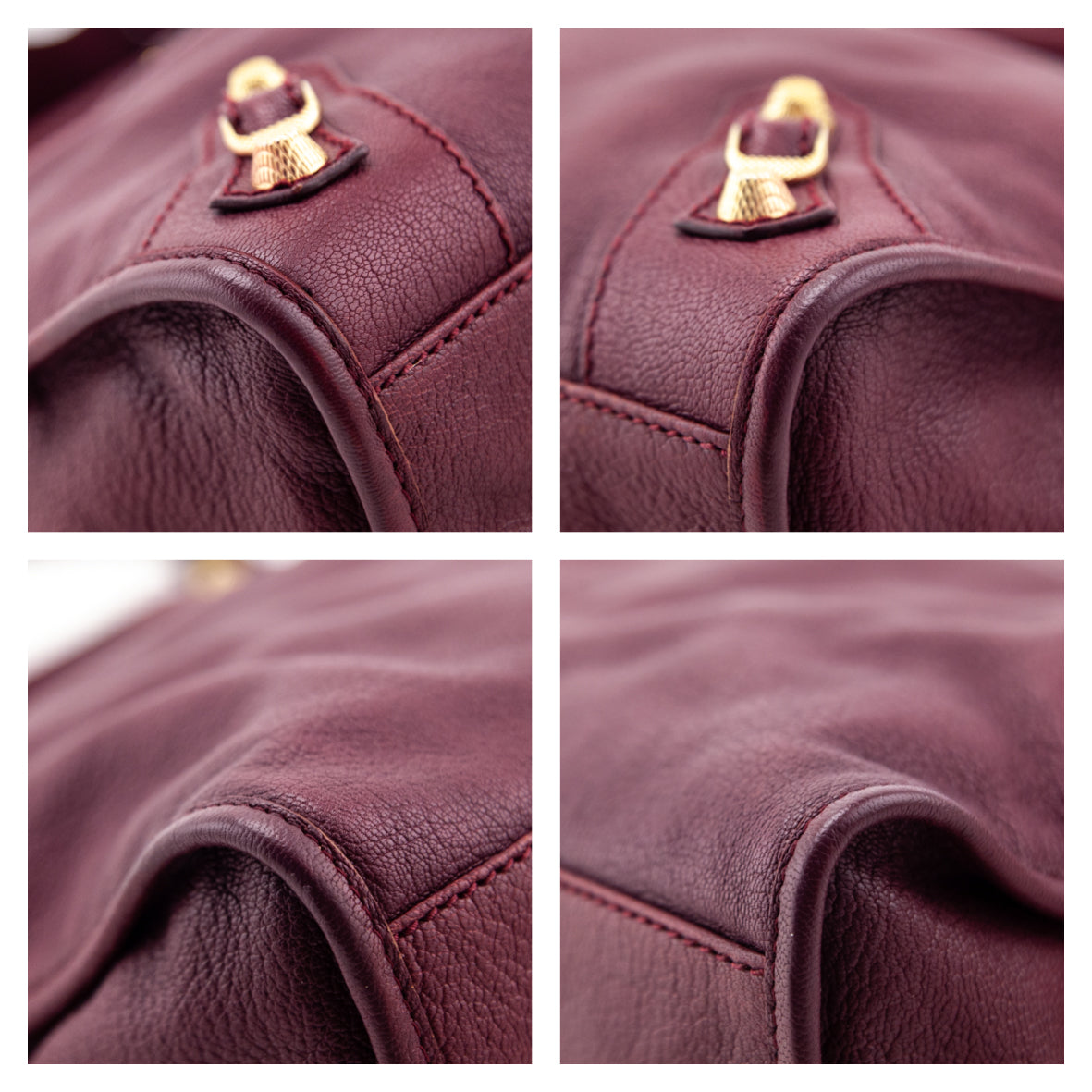 Balenciaga Cassis Chevre Classic Hardware City Bag - Love that Bag etc - Preowned Authentic Designer Handbags & Preloved Fashions