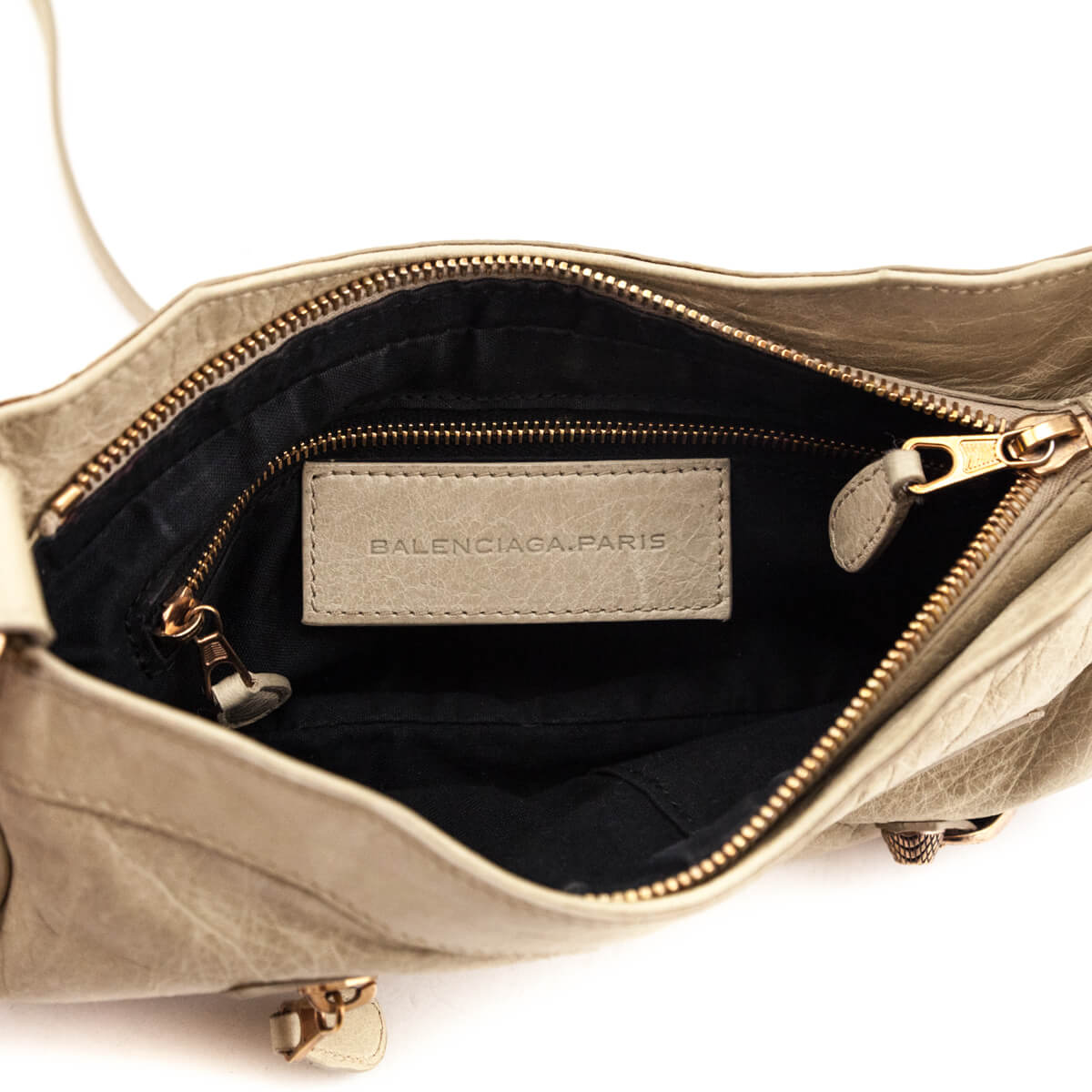 Balenciaga Dune Agneau Giant 12 Rose Gold Hip Crossbody Bag - Love that Bag etc - Preowned Authentic Designer Handbags & Preloved Fashions