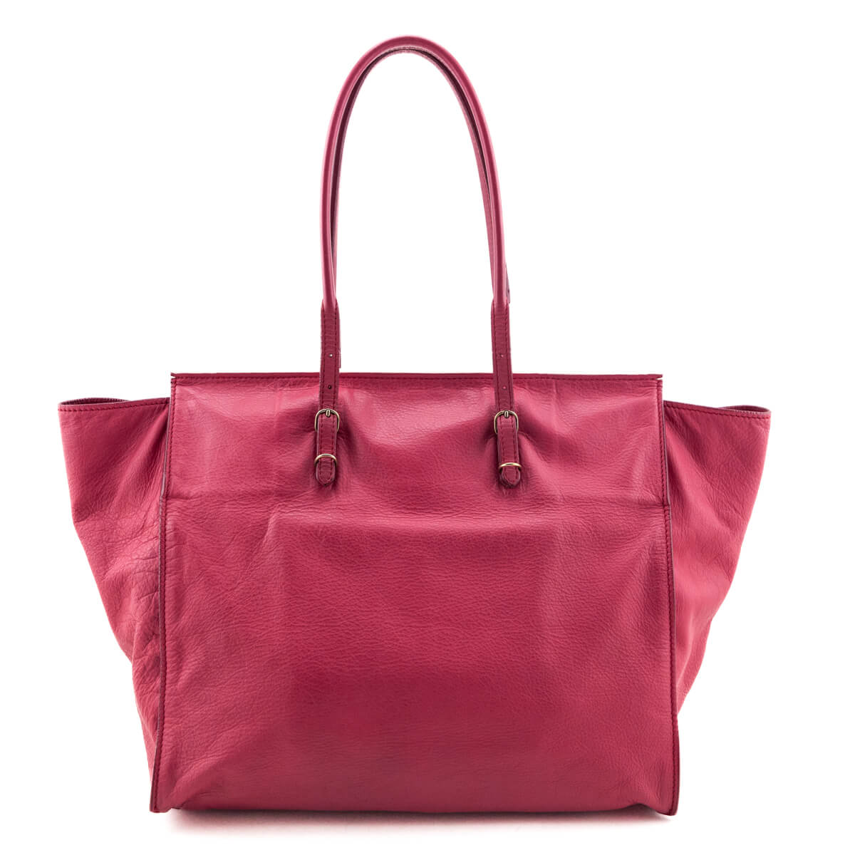 Balenciaga Fuchsia Calfskin Papier Ligne A5 Flap Tote Bag - Love that Bag etc - Preowned Authentic Designer Handbags & Preloved Fashions