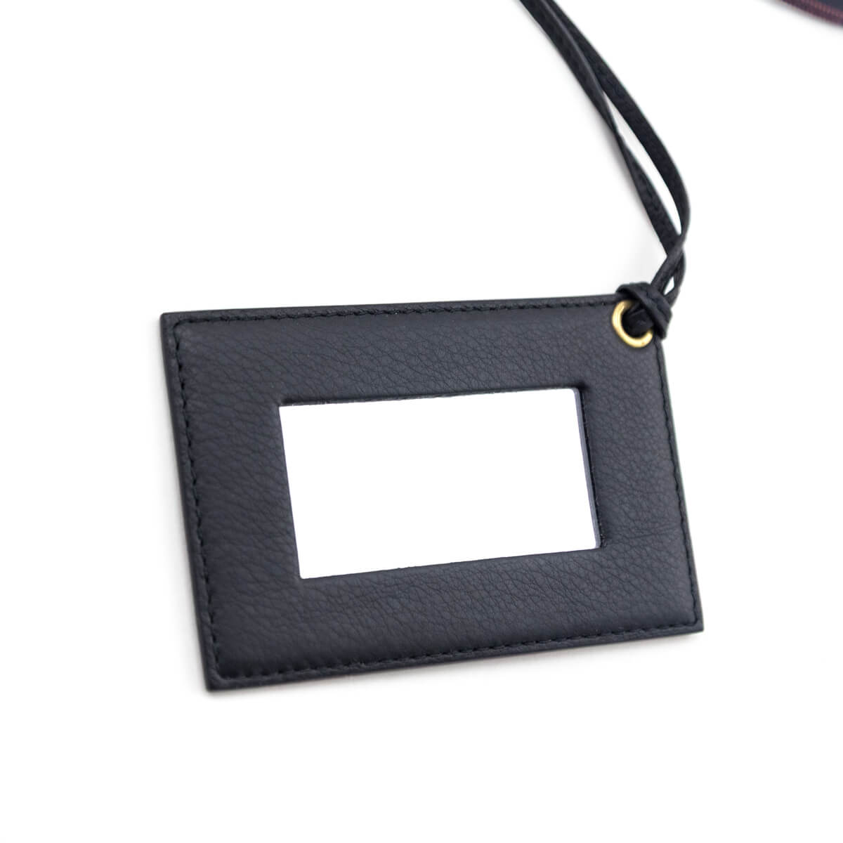 Balenciaga Navy Plaid Double Sided Small Everyday Tote