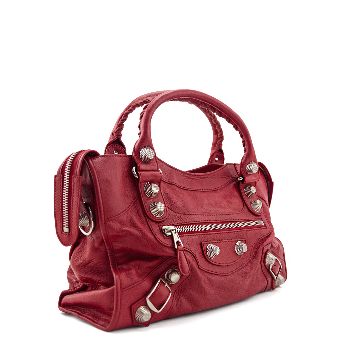 Balenciaga Tomato Agneau Giant 12 Silver Hardware City Bag - Love that Bag etc - Preowned Authentic Designer Handbags & Preloved Fashions