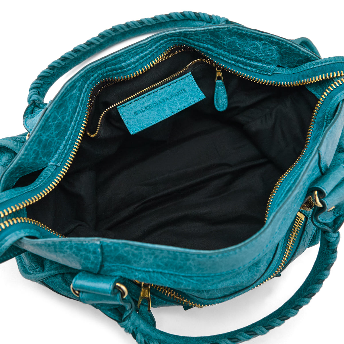 Balenciaga Turquoise Agneau Giant 12 Gold Hardware City Bag - Love that Bag etc - Preowned Authentic Designer Handbags & Preloved Fashions