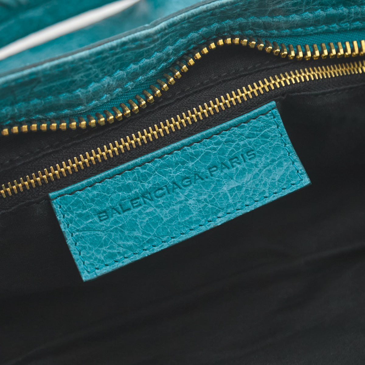Balenciaga Turquoise Agneau Giant 12 Gold Hardware City Bag - Love that Bag etc - Preowned Authentic Designer Handbags & Preloved Fashions