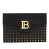 Balmain Black B-Buzz Spike Pouch - Love that Bag etc - Preowned Authentic Designer Handbags & Preloved Fashions