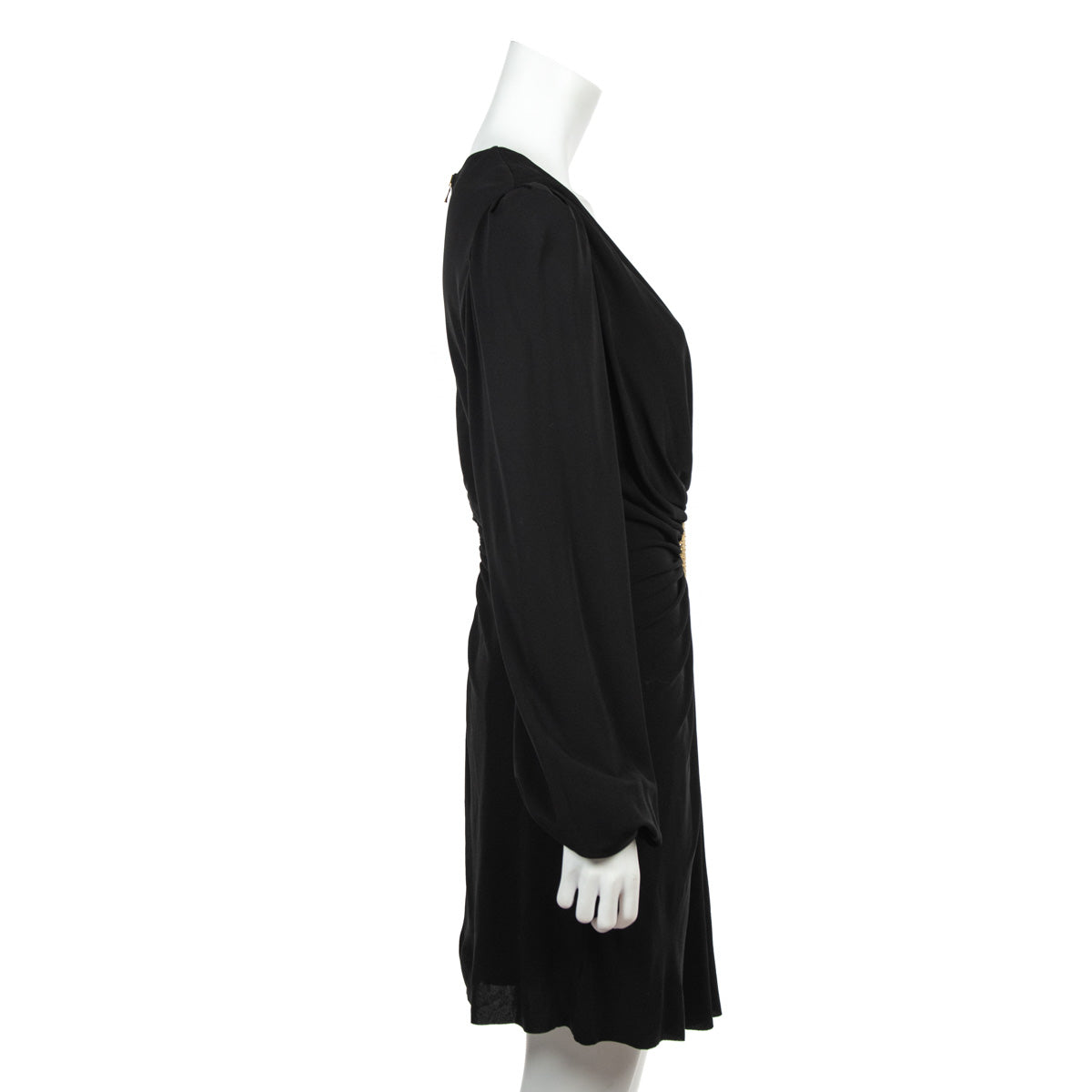 Balmain Black & Gold Beaded V-Neck Mini Dress - Consign Balmain Canada Balmain Black & Gold Beaded V-Neck Mini Dress - Consign Balmain Canada