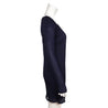 Balmain Navy Stretch Plunge Neckline Mini Dress Size L | FR 42 - Love that Bag etc - Preowned Authentic Designer Handbags & Preloved Fashions