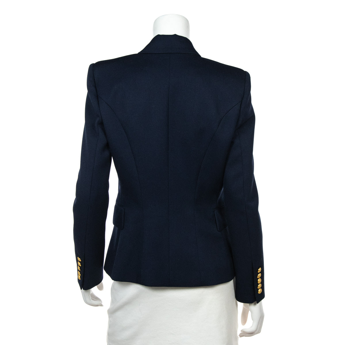 Balmain Navy Wool Double Breasted Blazer - Preloved Balmain Blazer CA –  Love that Bag etc - Preowned Designer Fashions