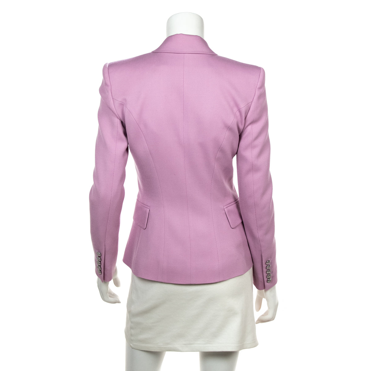 Balmain Pink Double Breasted Blazer Size XS | FR 36 - Love that Bag etc - Preowned Authentic Designer Handbags & Preloved Fashions