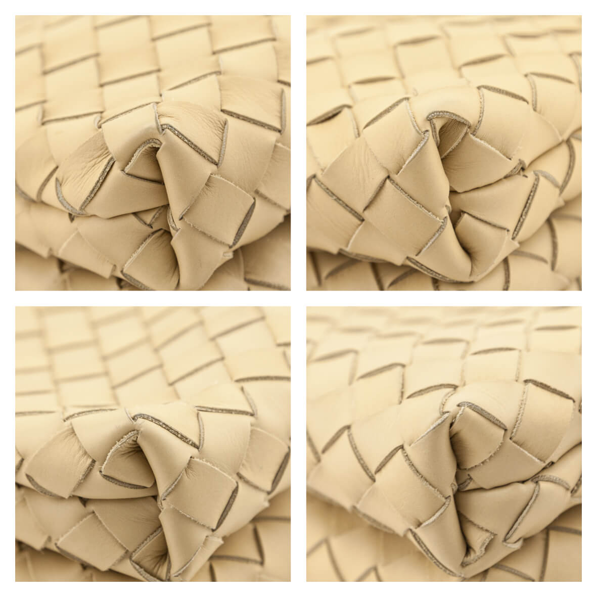 Bottega Veneta Beige Nappa Intrecciato Duo Bag