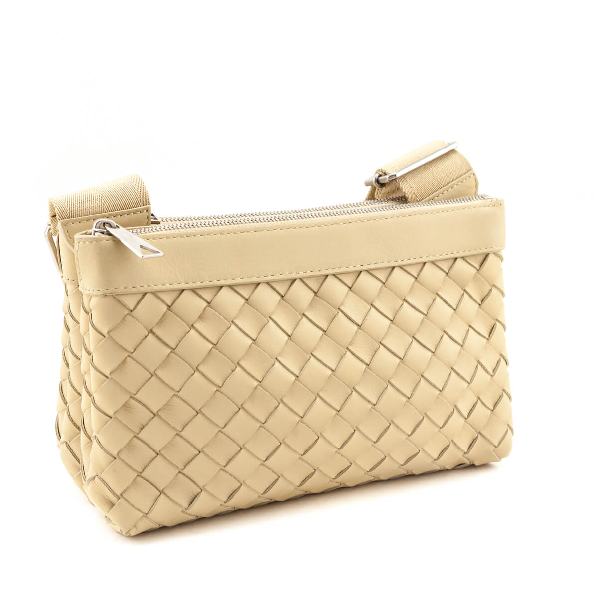 Bottega Veneta Beige Nappa Intrecciato Duo Bag
