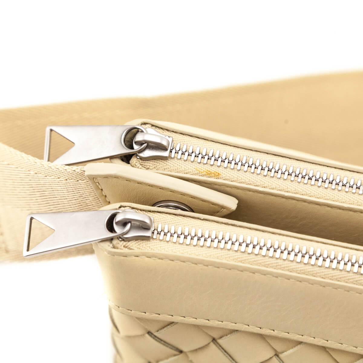 Bottega Veneta Beige Nappa Intrecciato Duo Bag