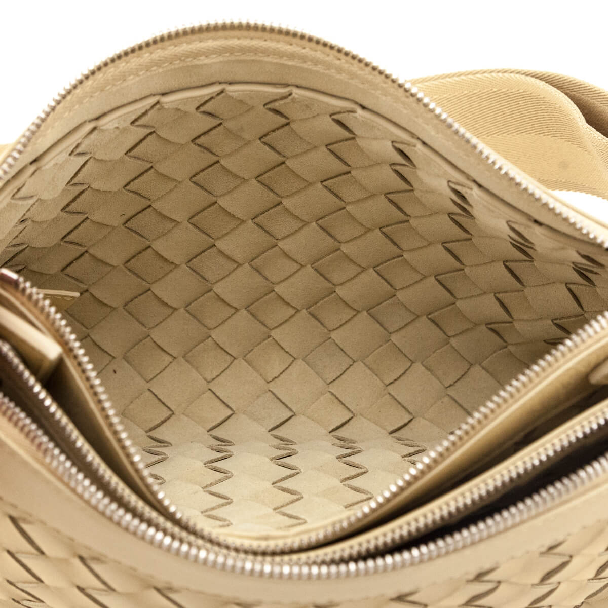 Bottega Veneta Beige Nappa Intrecciato Duo Bag