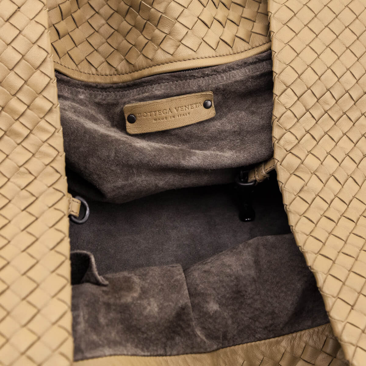 Bottega Veneta Beige Nappa Intrecciato Large Cesta Tote