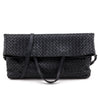 Bottega Veneta Black Intrecciato Fold-Over Tote - Love that Bag etc - Preowned Authentic Designer Handbags & Preloved Fashions