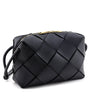 Bottega Veneta Black Lambskin Maxi Intreccio Small Cassette Camera Bag - Love that Bag etc - Preowned Authentic Designer Handbags & Preloved Fashions