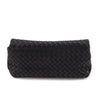 Bottega Veneta Black Nappa Intrecciato Flap Clutch - Love that Bag etc - Preowned Authentic Designer Handbags & Preloved Fashions