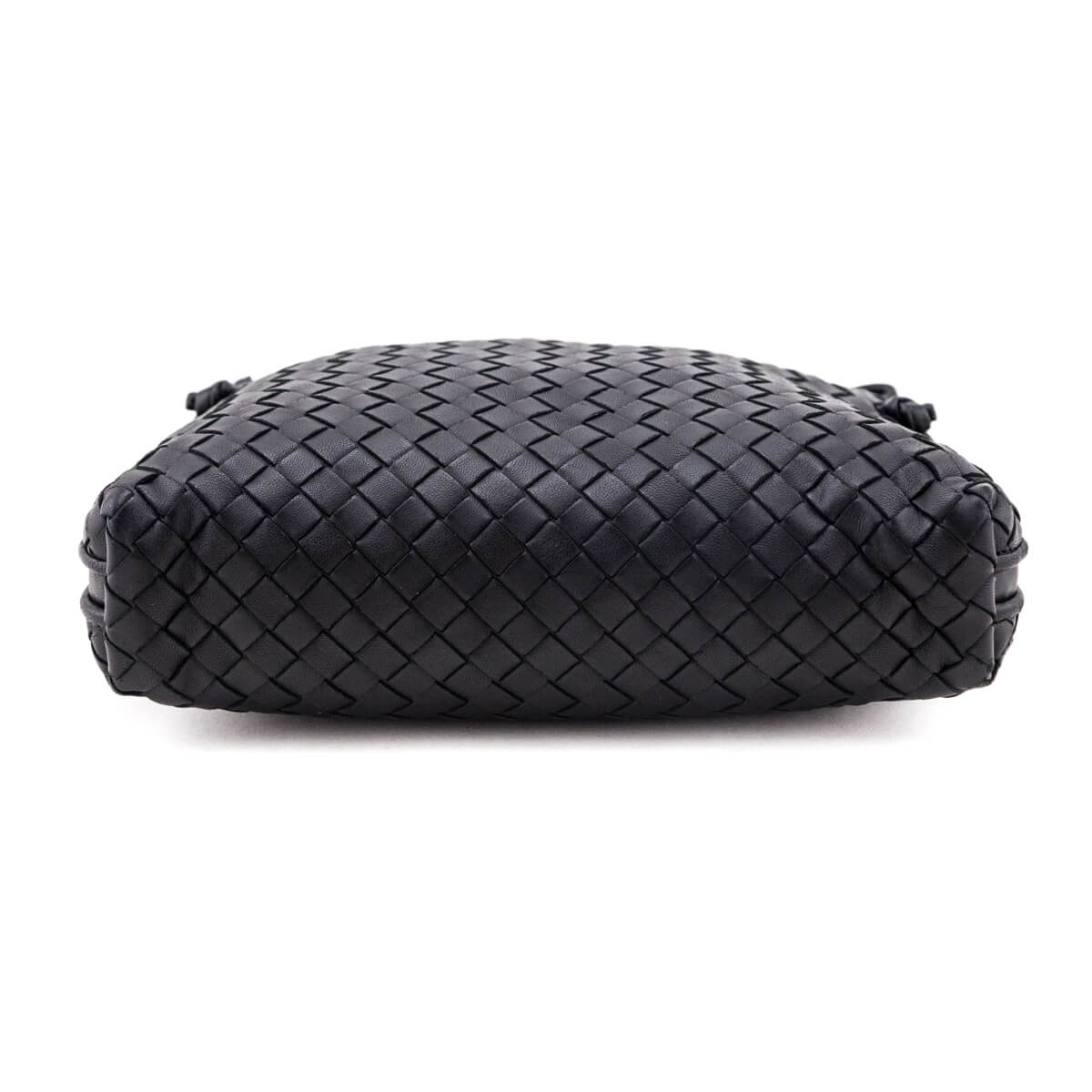 Bottega Veneta Black Nappa Intrecciato Nodini Crossbody Messenger
