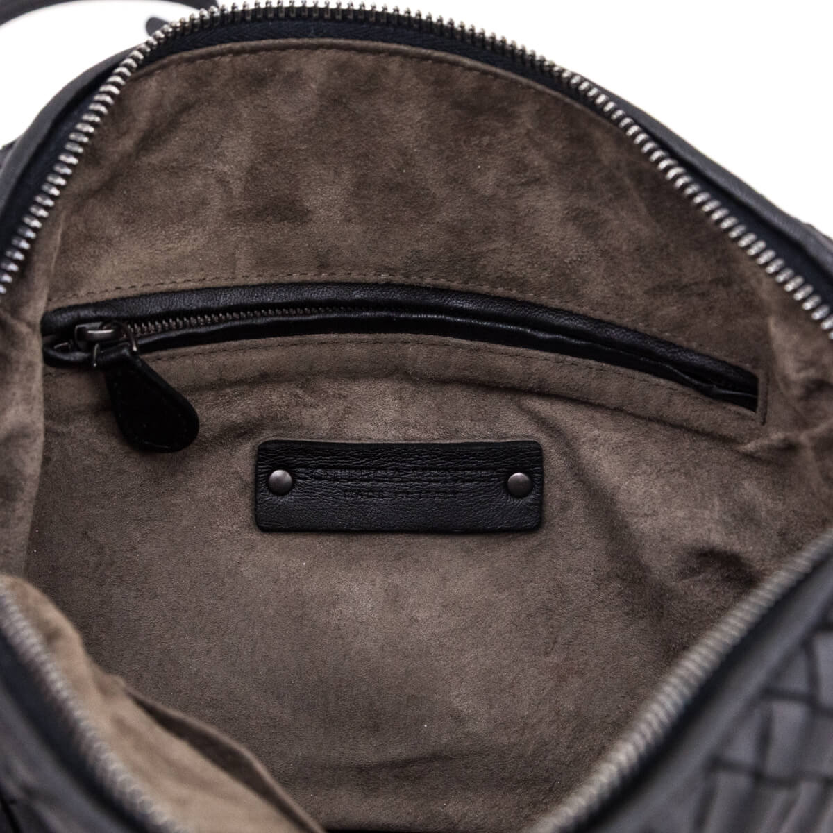 Bottega Veneta Black Nappa Intrecciato Nodini Crossbody Messenger