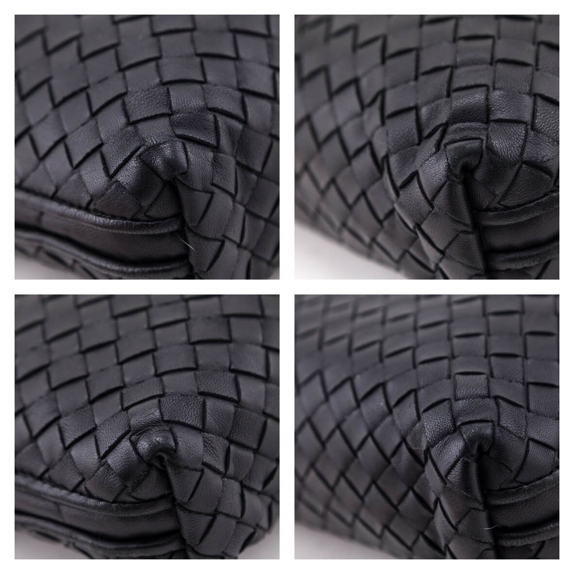 Bottega Veneta Black Nappa Intrecciato Nodini Crossbody Messenger