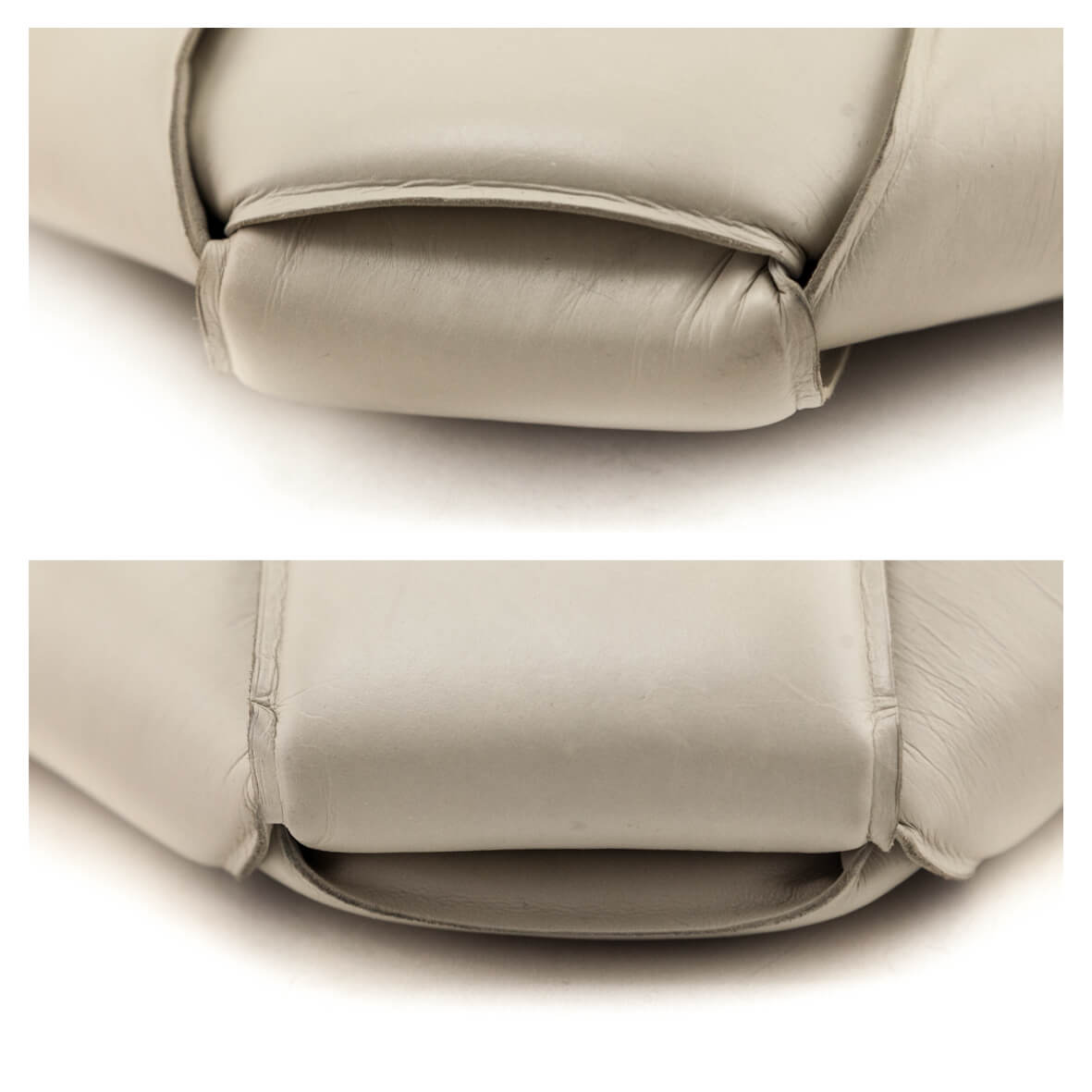 Bottega Veneta Bone Maxi Weave Quilted Pouch