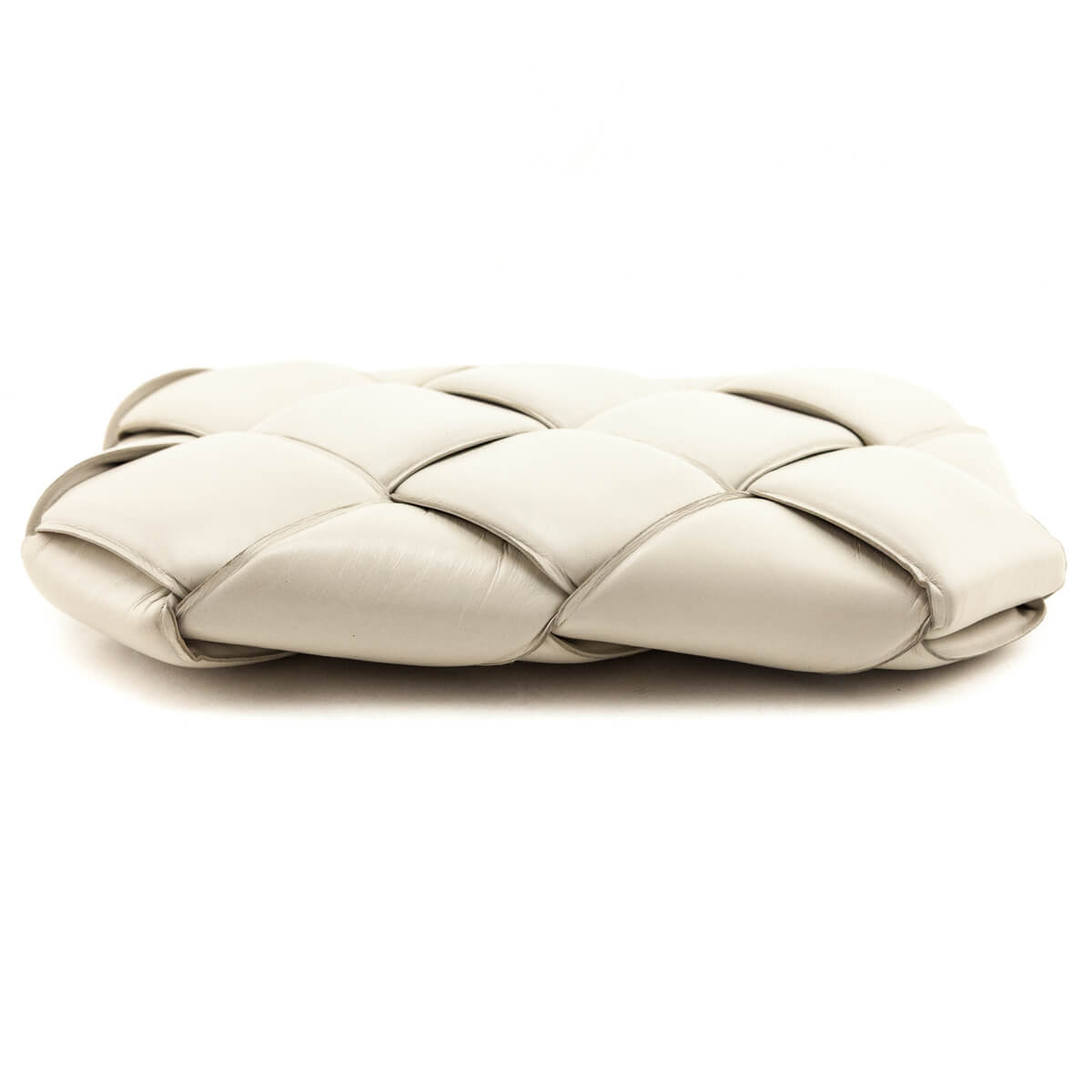 Bottega Veneta Bone Maxi Weave Quilted Pouch
