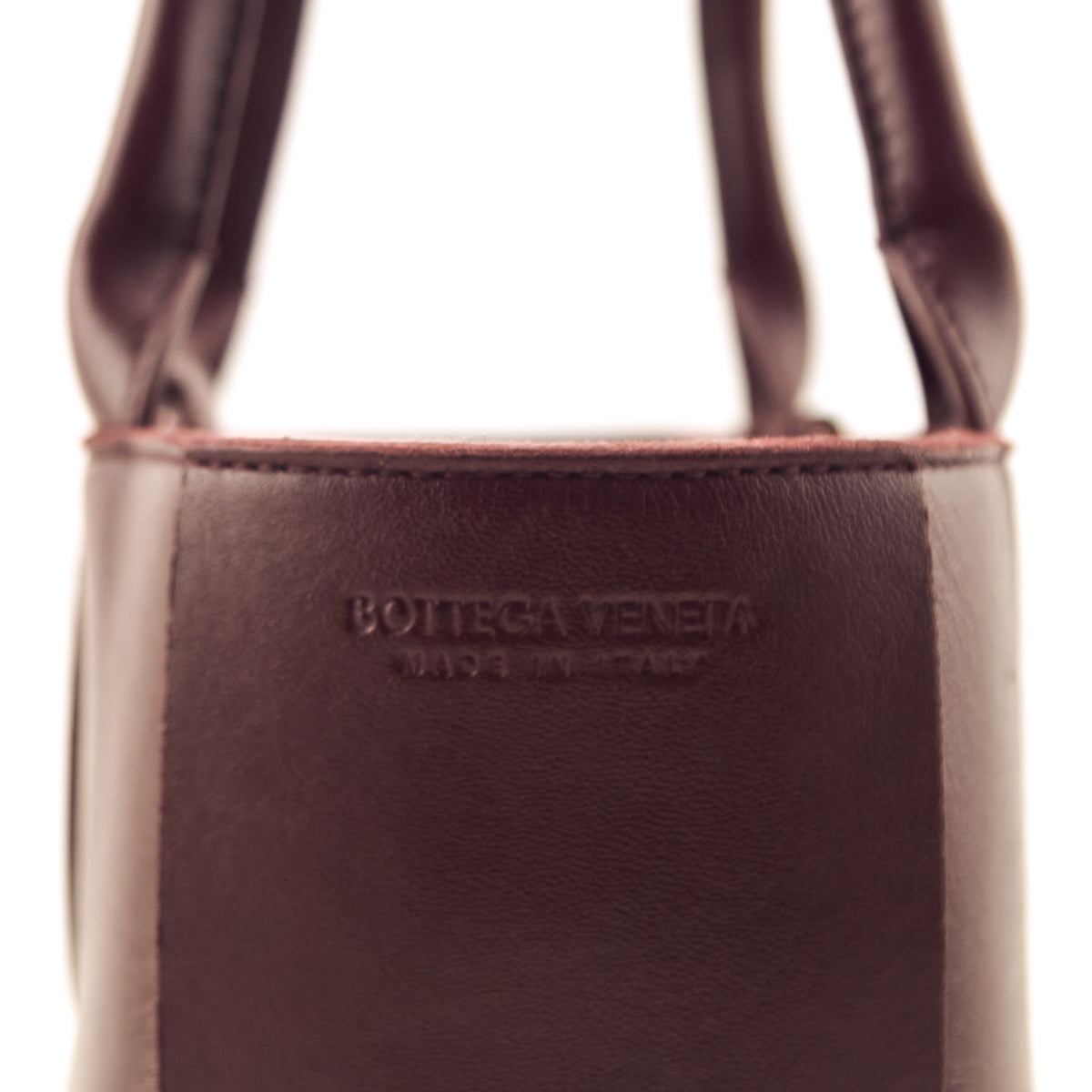 Bottega Veneta Burgundy Nappa Maxi Intrecciato Small Arco Tote - Love that Bag etc - Preowned Authentic Designer Handbags & Preloved Fashions