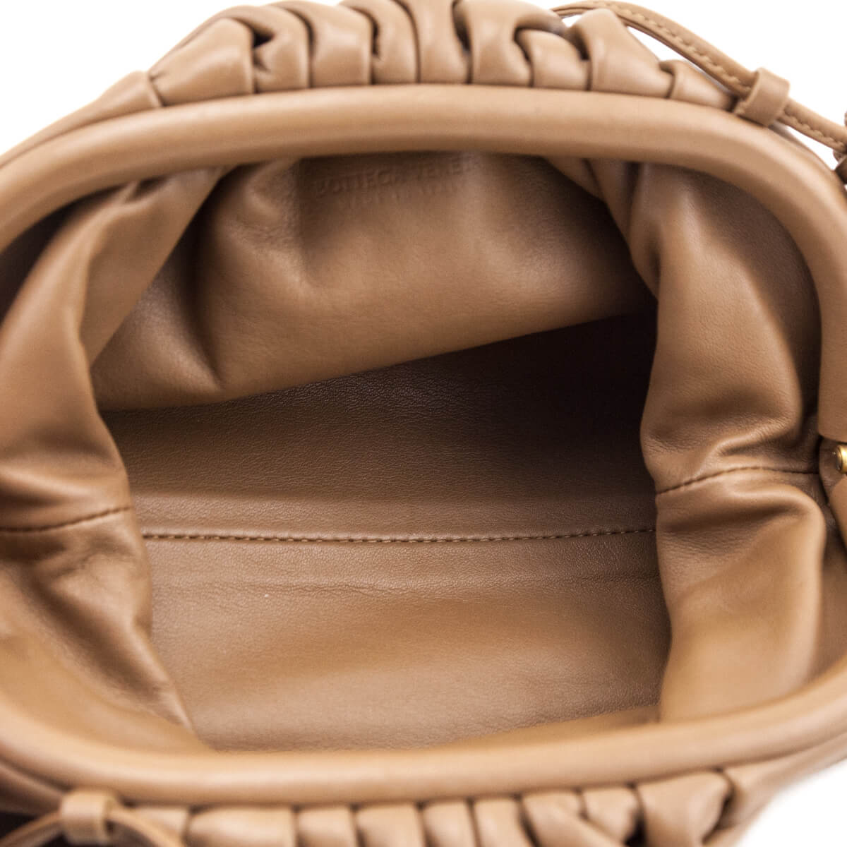 Bottega Veneta Butterscotch Butter Calfskin The Mini Pouch Bag