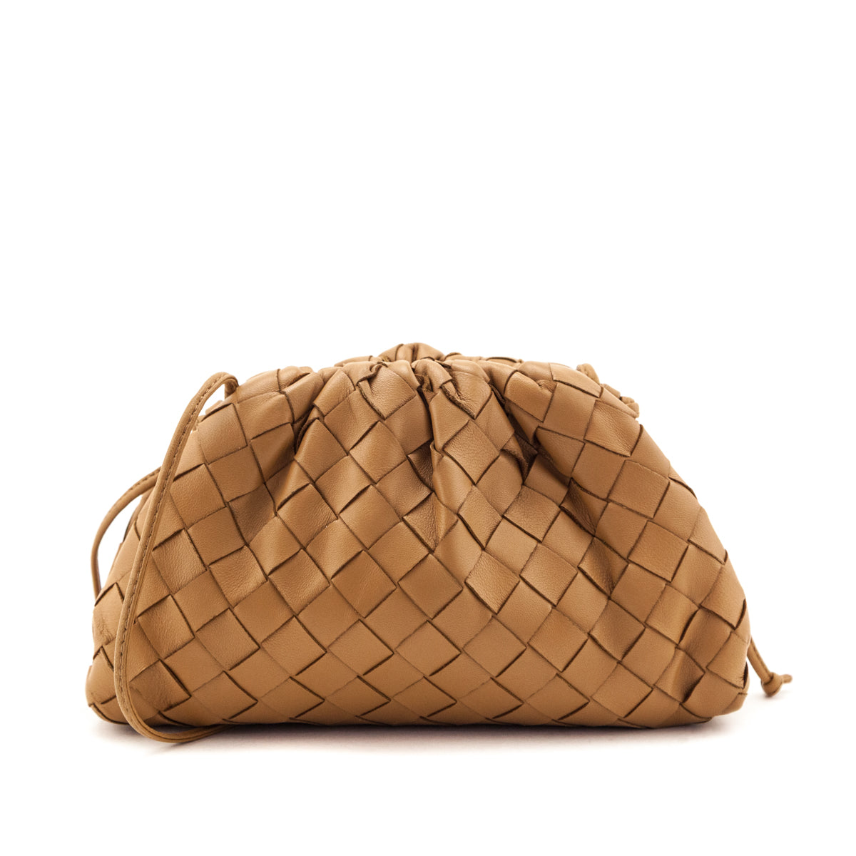 Bottega Veneta Caramel Intrecciato The Mini Pouch