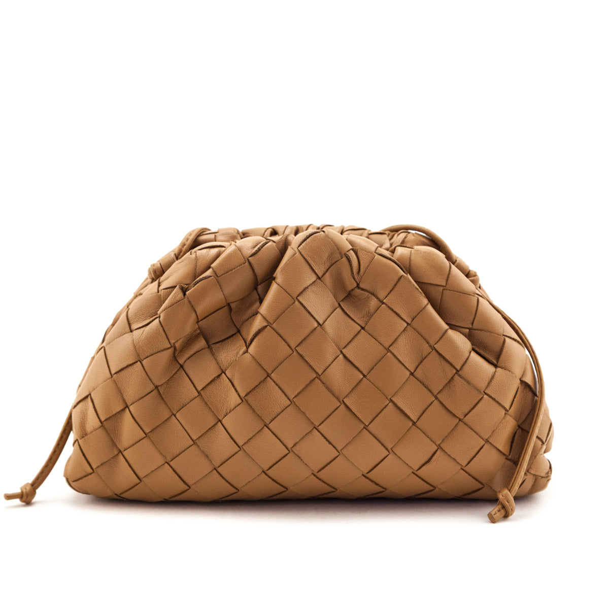 Bottega Veneta Caramel Intrecciato The Mini Pouch