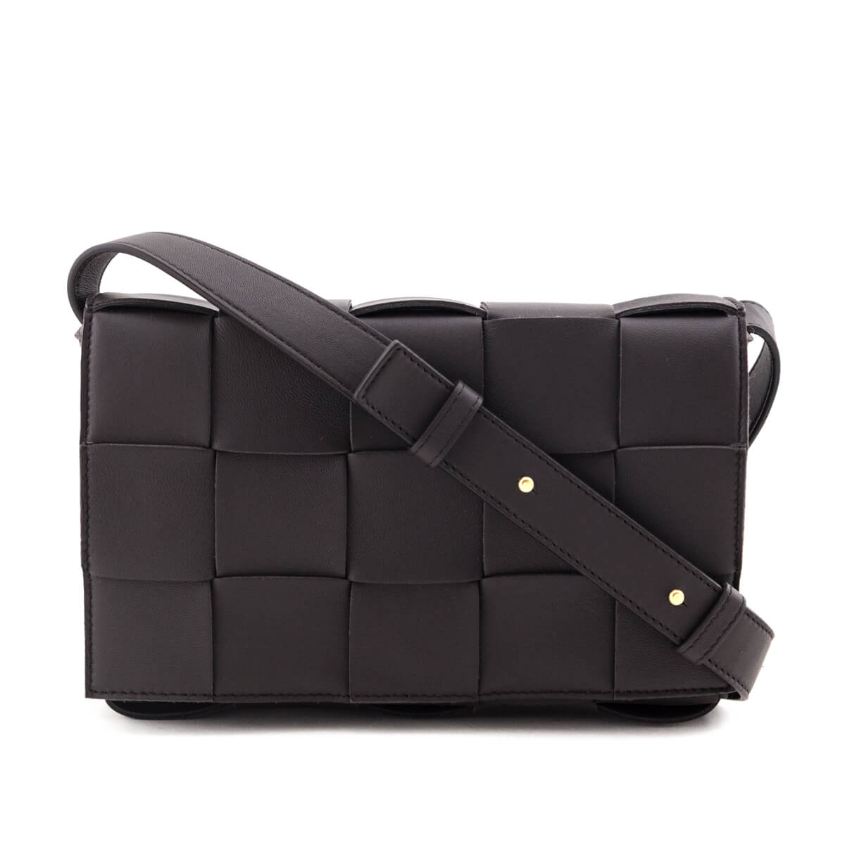 Bottega Veneta Dark Brown Maxi Intrecciato Cassette Crossbody Bag