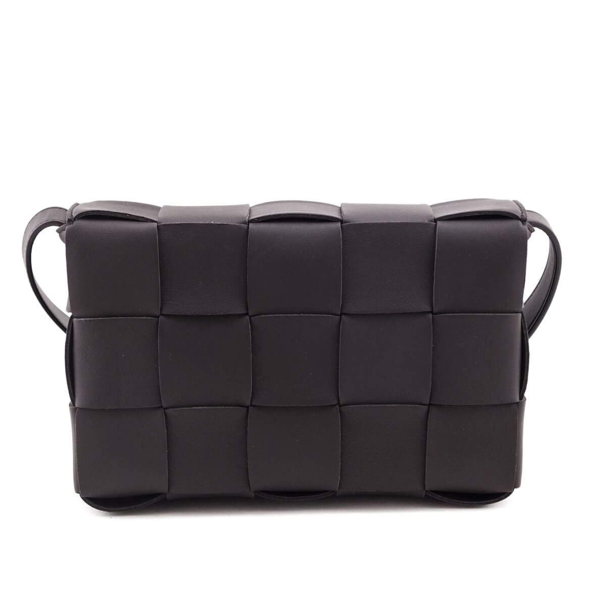 Bottega Veneta Dark Brown Maxi Intrecciato Cassette Crossbody Bag