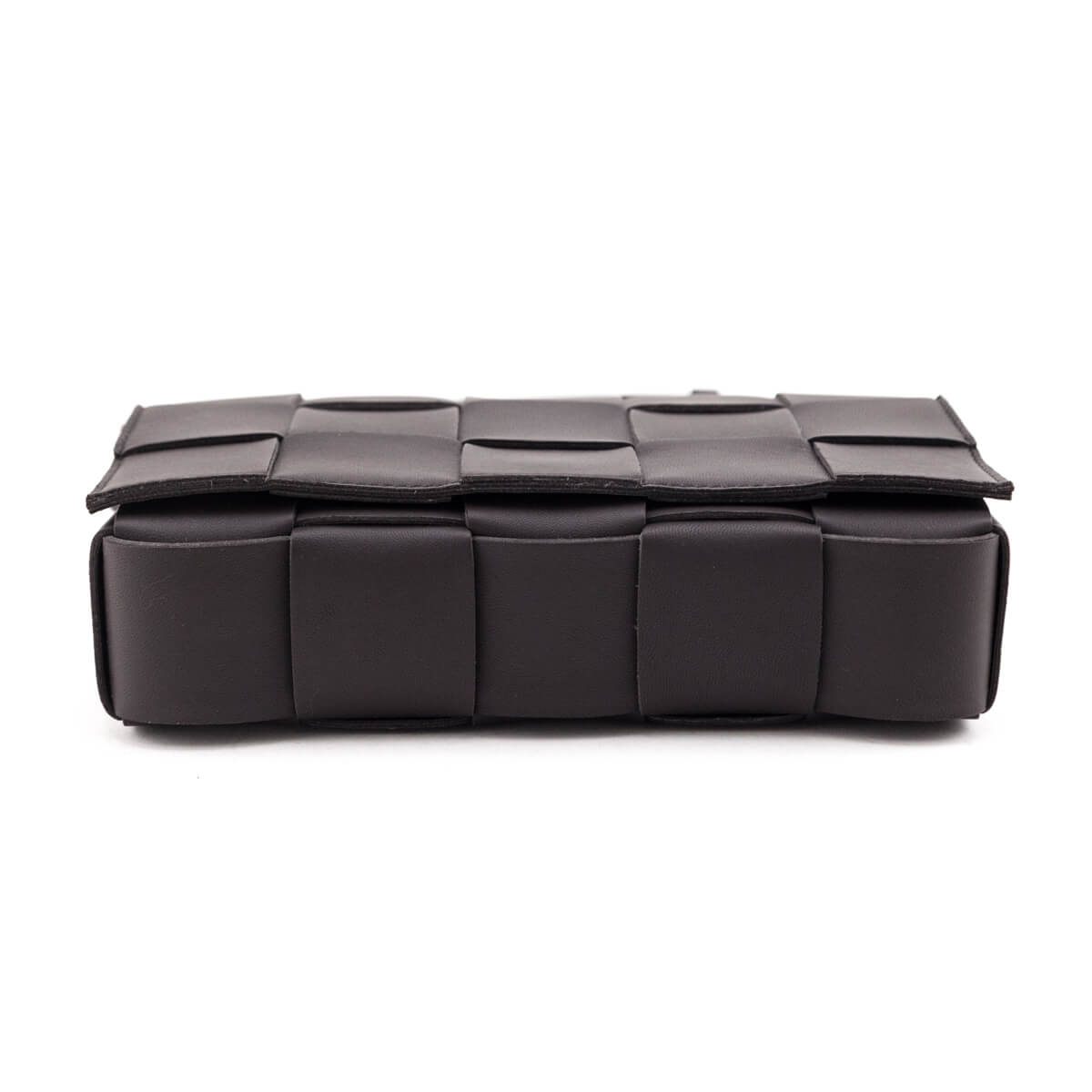 Bottega Veneta Dark Brown Maxi Intrecciato Cassette Crossbody Bag