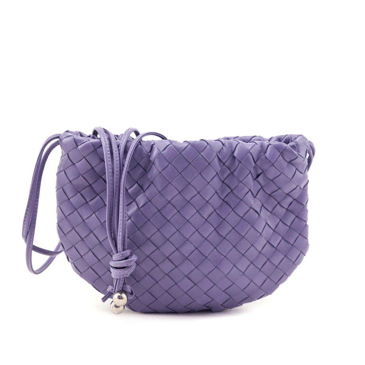 Bottega Veneta Lilac Nappa Intrecciato Mini Bulb