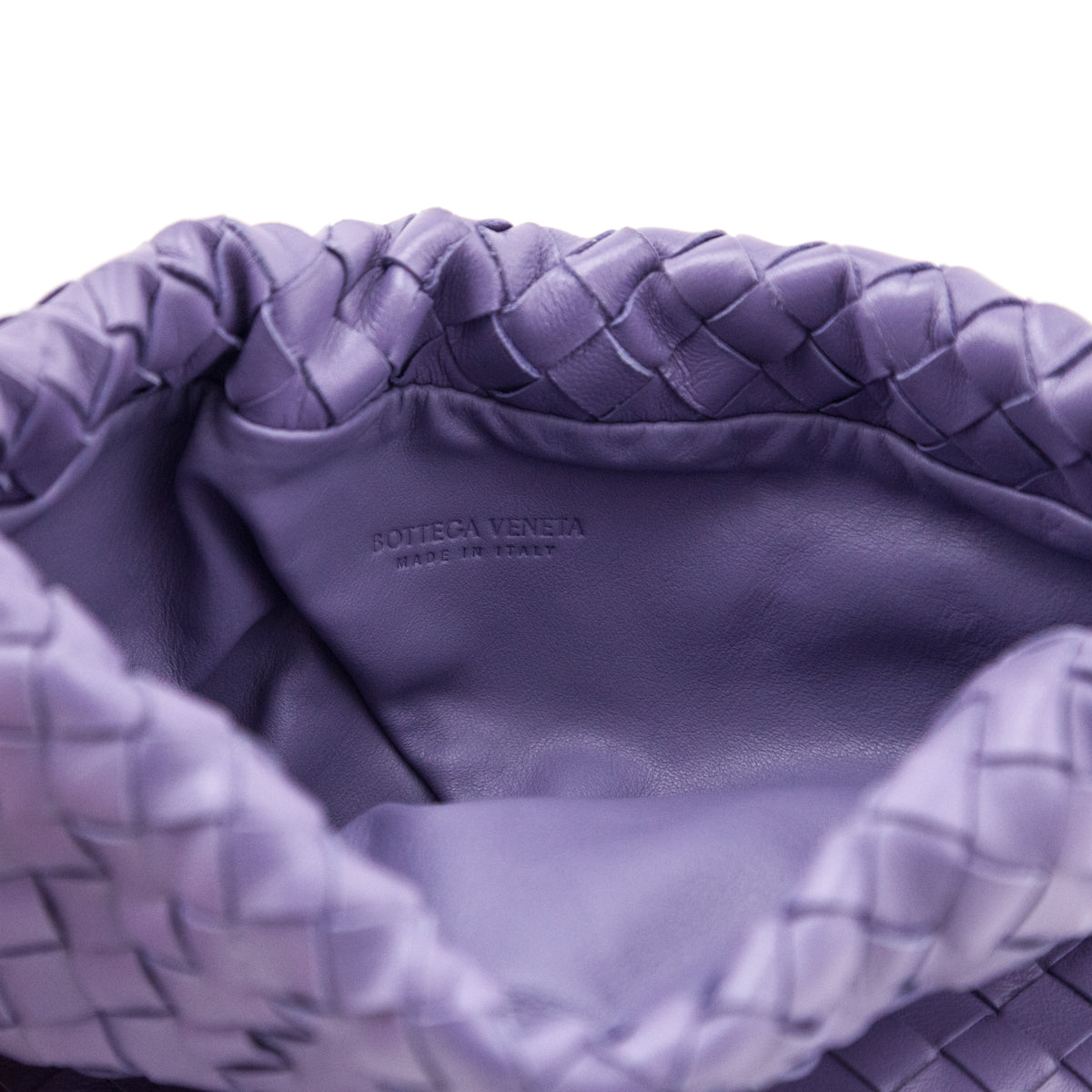 Bottega Veneta Lilac Nappa Intrecciato Mini Bulb