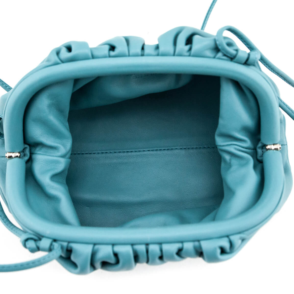 Bottega Veneta Linoleum Butter Calfskin The Mini Pouch Bag - Love that Bag etc - Preowned Authentic Designer Handbags & Preloved Fashions