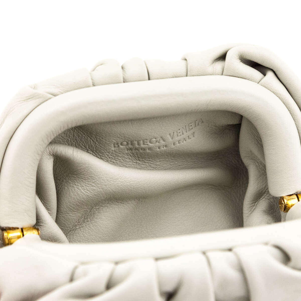 Bottega Veneta Plaster Butter Calfskin Coin Purse - Love that Bag etc - Preowned Authentic Designer Handbags & Preloved Fashions