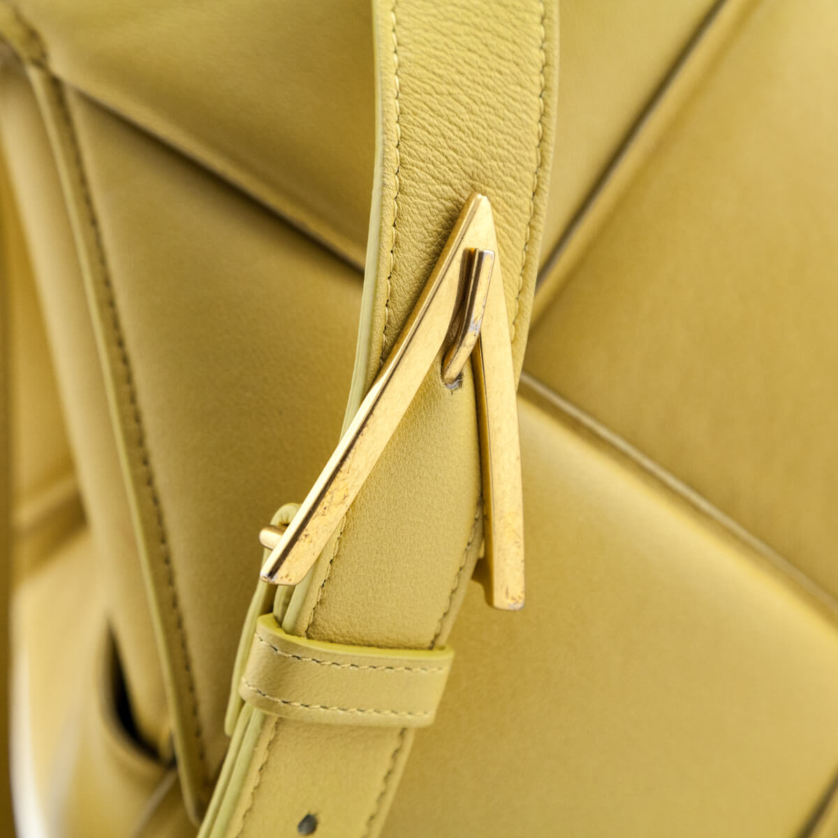 Bottega Veneta Yellow Maxi Intreccio Padded Top Handle Bag - Love that Bag etc - Preowned Authentic Designer Handbags & Preloved Fashions