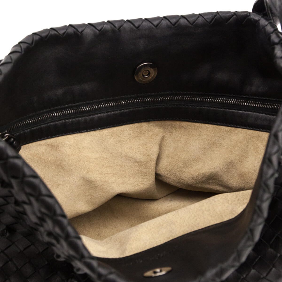 Bottega Veneta Black Nappa Intrecciato Naruto Knot Shoulder Bag - Love that Bag etc - Preowned Authentic Designer Handbags & Preloved Fashions