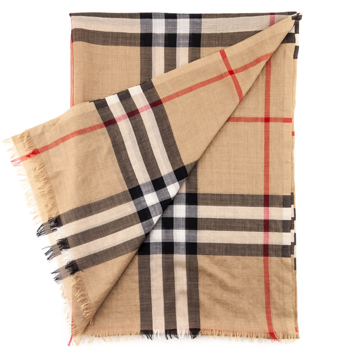Burberry Beige Wool & Silk House Check Scarf - Love that Bag etc - Preowned Authentic Designer Handbags & Preloved Fashions