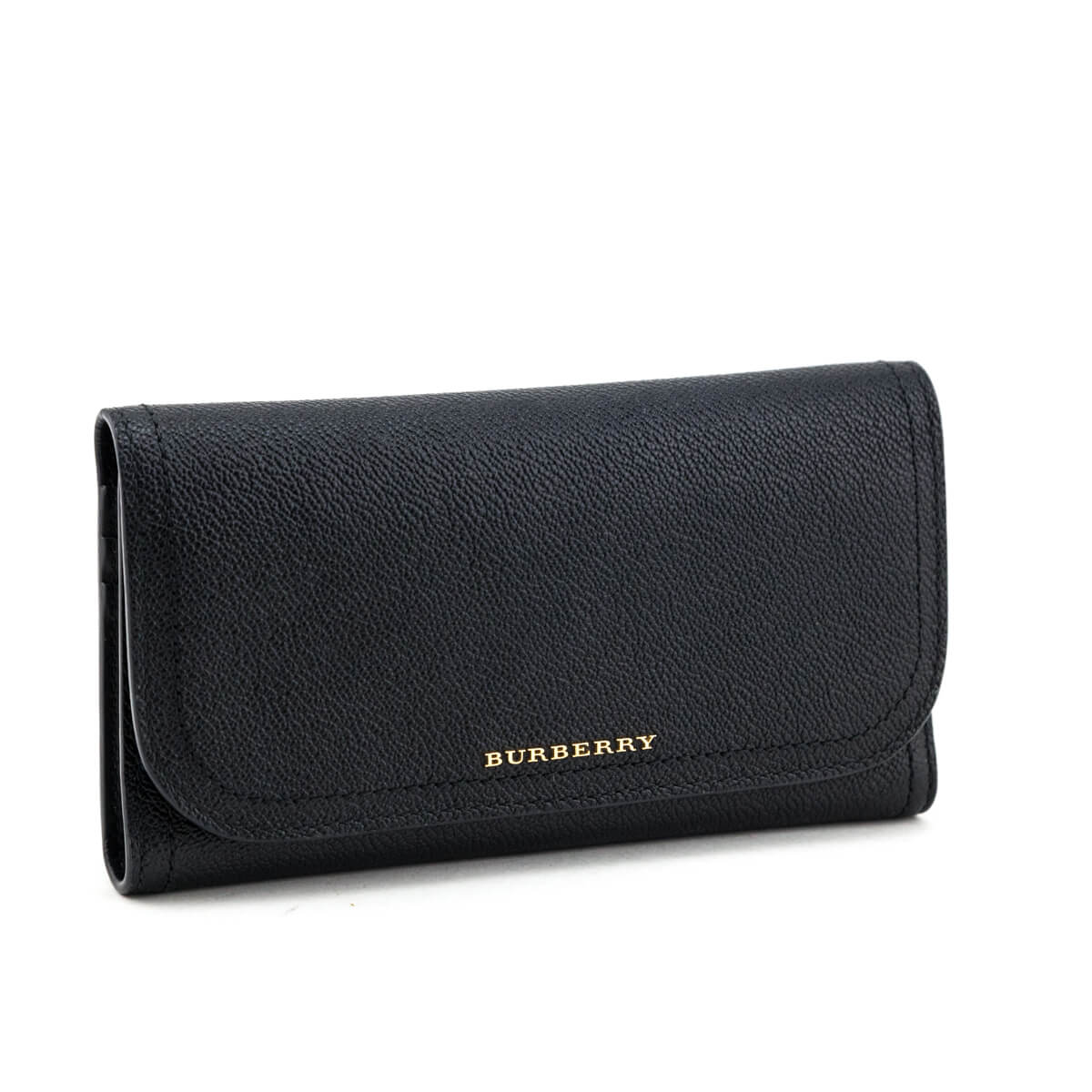 Burberry Black Soft Grained Mayfield Continental Wallet - Love that Bag etc - Preowned Authentic Designer Handbags & Preloved Fashions