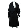 Burberry Black Wool Double Breasted Coat Size S | UK 10 - Love that Bag etc - Preowned Authentic Designer Handbags & Preloved Fashions