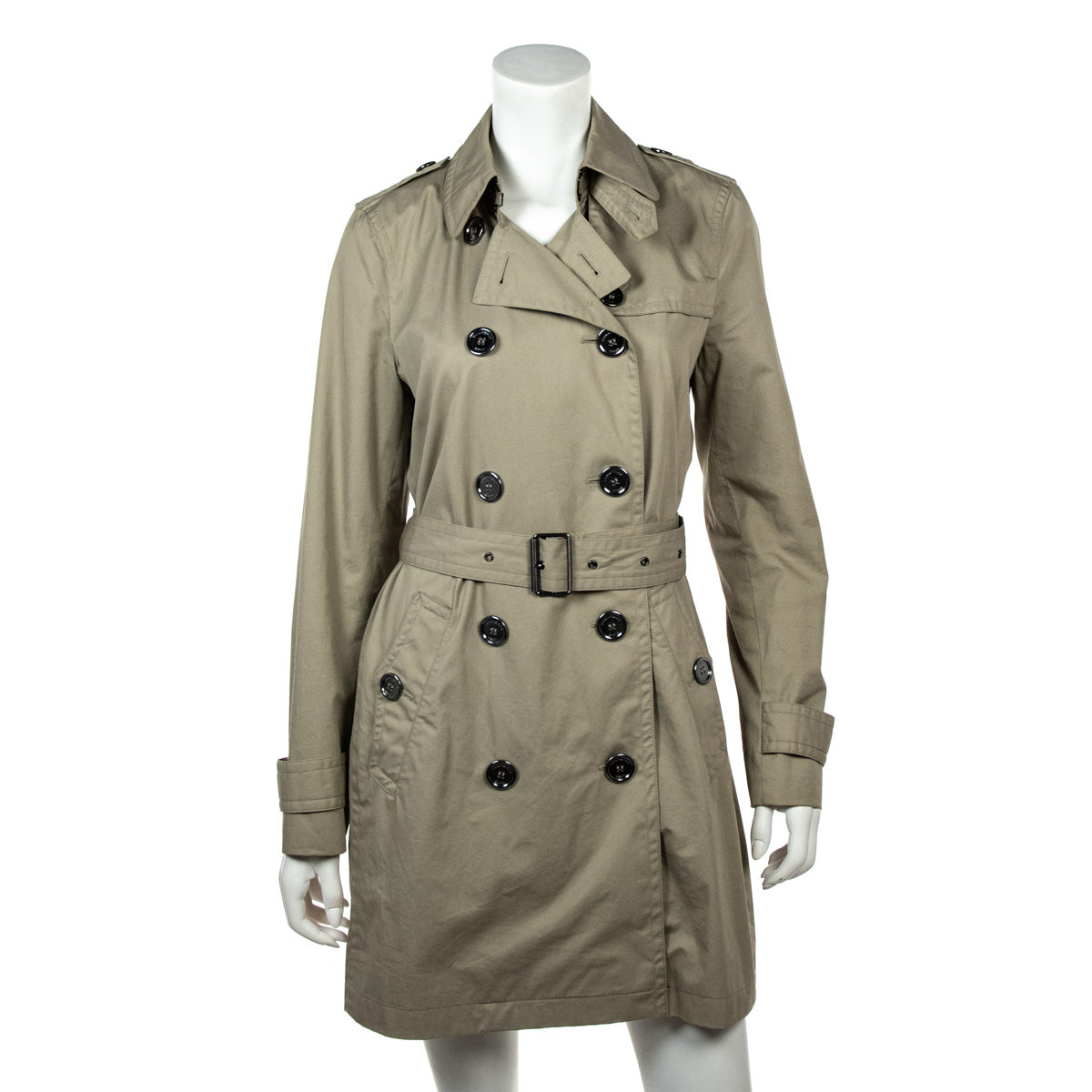 Burberry Beige Double Breasted Trench Coat Size S | UK 10 - Love that Bag etc - Preowned Authentic Designer Handbags & Preloved Fashions