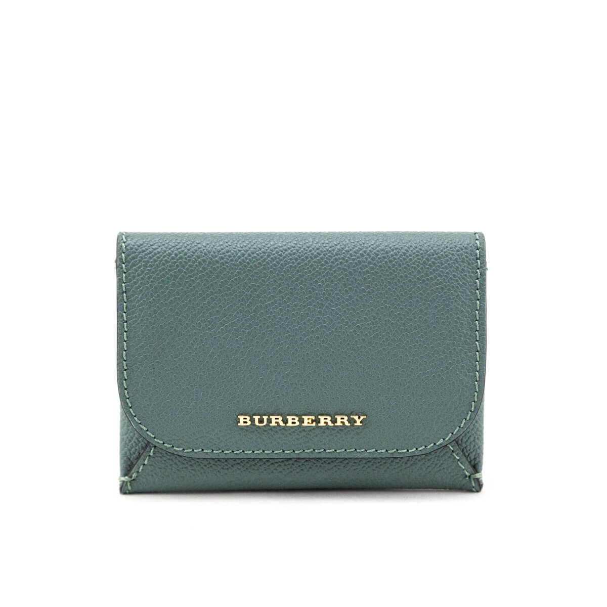 Burberry Eucalyptus Soft Grain Calfskin Haymarket Mayfield New Card Case - Love that Bag etc - Preowned Authentic Designer Handbags & Preloved Fashions