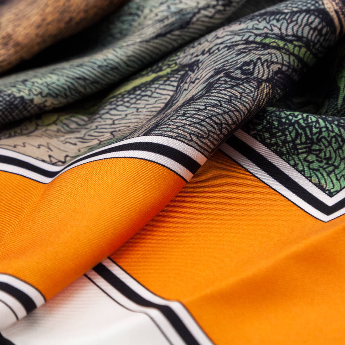 Burberry London Orange Monkey Print Silk Scarf - Love that Bag etc - Preowned Authentic Designer Handbags & Preloved Fashions