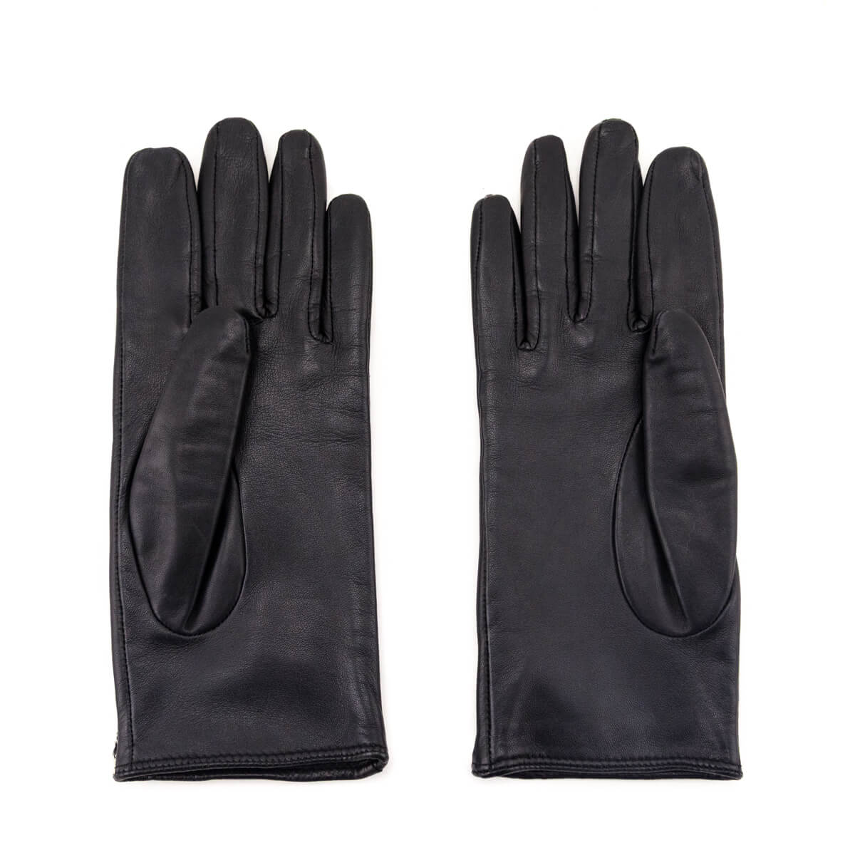 Burberry London Wool & Leather Check Gloves