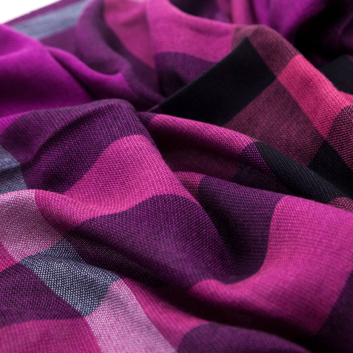 Burberry Magenta Silk & Cashmere Check Scarf - Love that Bag etc - Preowned Authentic Designer Handbags & Preloved Fashions