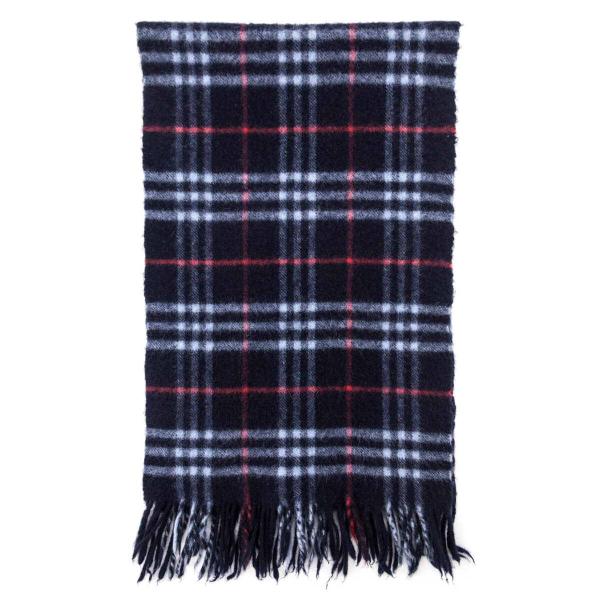 Burberry Navy Cashmere House Check Scarf - Love that Bag etc - Preowned Authentic Designer Handbags & Preloved Fashions