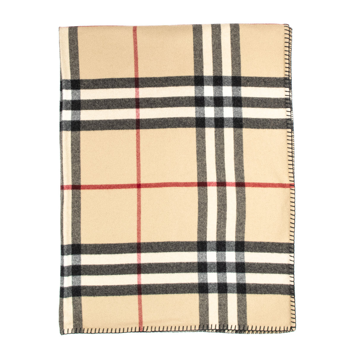 Burberry Nova Check Lambswool Large Blanket - Preowned Burberry Canada ...