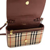 Burberry Tan Grainy Leather & Vintage Check Hampshire Crossbody Bag - Love that Bag etc - Preowned Authentic Designer Handbags & Preloved Fashions